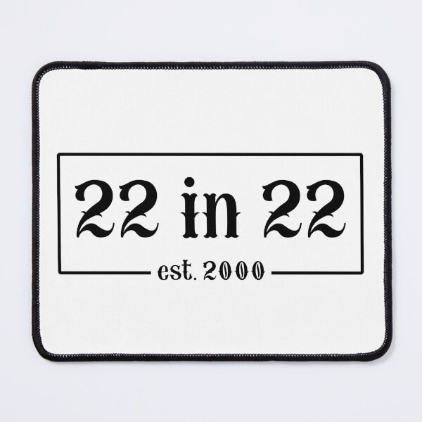 Item preview, 22 in 22 Est 2000 | 22nd Birthday | Turning 22 in 2022 | 22nd birthday party gift designed and sold by Violet Treasures.