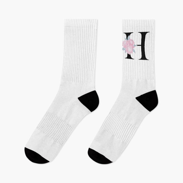 Aperçu de l'œuvre Monogramme floral H Bouquet de pivoine lettre H Initiales de mariage Lettre majuscule H créée et vendue par KateBilous.