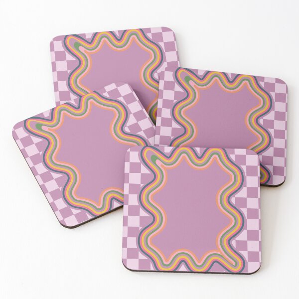 Artikelvorschau, Purple Checkerboard Wavy Lines entworfen und verkauft von technicolorable_art.