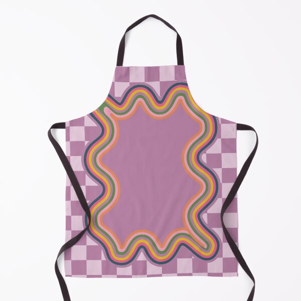 Item preview, Purple Checkerboard Wavy Lines designed and sold by technicolorable_art.