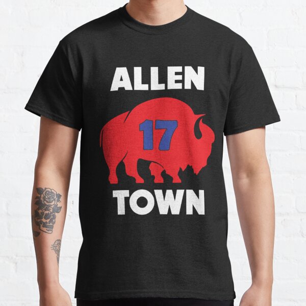 Buffalo Bills Allen 17 Black & Red Short Sleeve Shirt