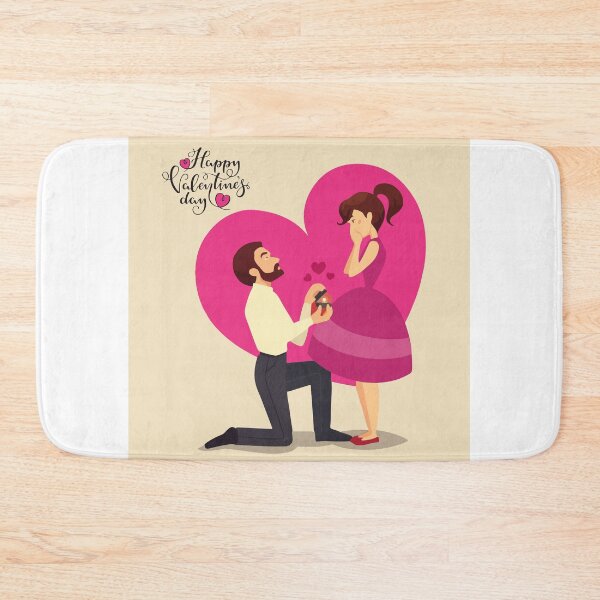 Item preview, Marry me cartoon illustration for valentines day. designed and sold by deeplaxman.