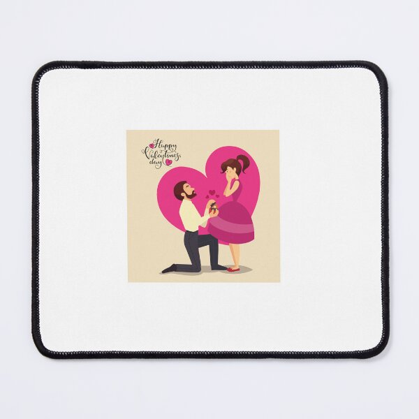 Item preview, Marry me cartoon illustration for valentines day. designed and sold by deeplaxman.