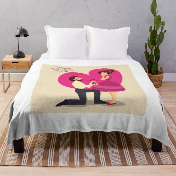 Item preview, Marry me cartoon illustration for valentines day. designed and sold by deeplaxman.