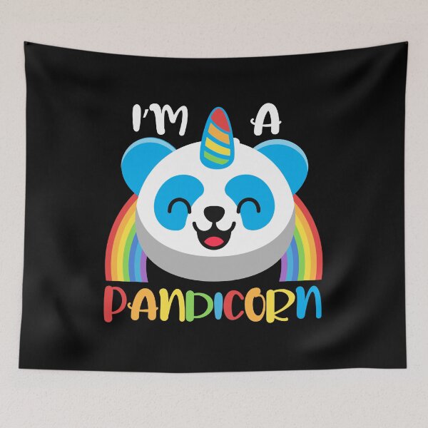 Item preview, i am pandicorn-funny animals typography designed and sold by Hartics.