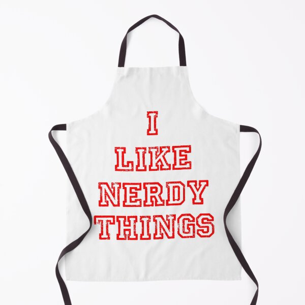 Item preview, I Like Nerdy Things Red Geeky Nerd Saying Design designed and sold by Moonrock Design.