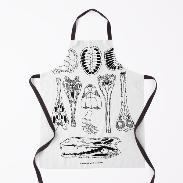 Item preview, Vintage design crocodile fossil drawing Chelonians and Crocodilians designed and sold by a-spinifex.