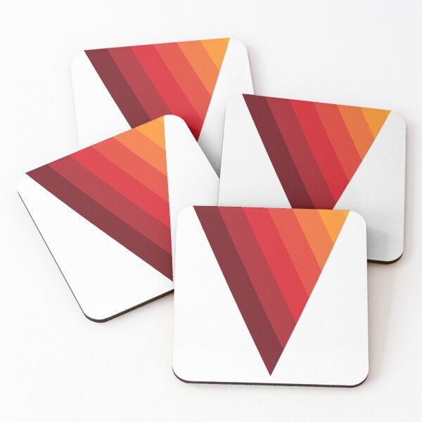 Item preview, Sunset Multicolored vertical stripes triangle | lines and stripes style pattern designed and sold by The-Meraki-Man.