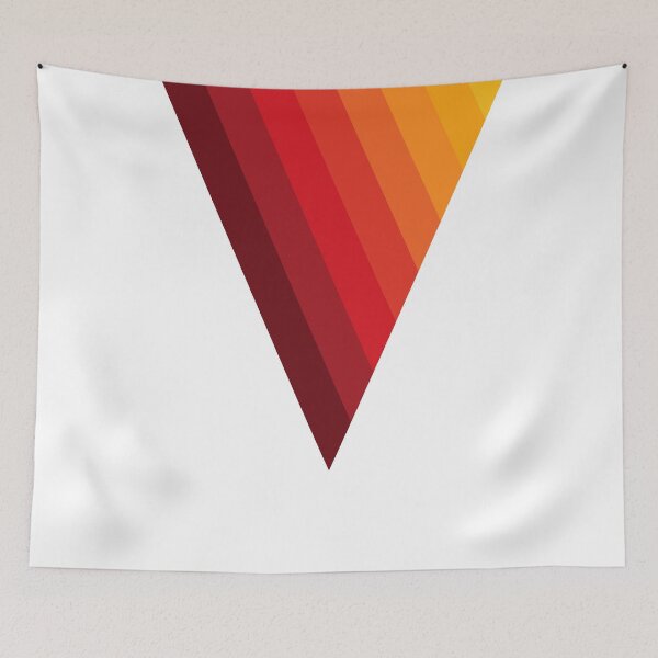 Item preview, Sunset Multicolored vertical stripes triangle | lines and stripes style pattern designed and sold by The-Meraki-Man.