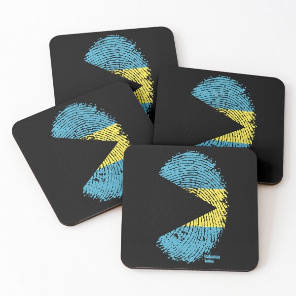 Item preview, Bahamas Flag on Thumbprint T-Shirt designed and sold by dragunztlo.