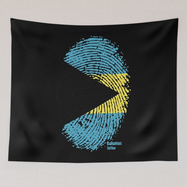 Item preview, Bahamas Flag on Thumbprint T-Shirt designed and sold by dragunztlo.