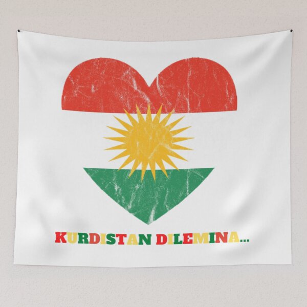 Item preview, Kurdistan is my heart flag designed and sold by KurdishShops.