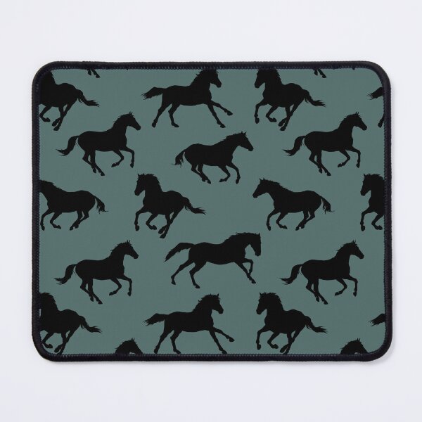 Item preview, Black Galloping Horses Silhouette Pattern designed and sold by ArtPau.