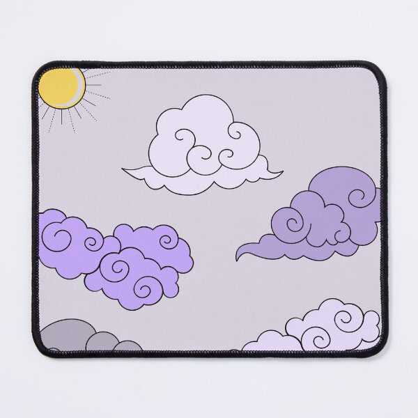 Item preview, Purple Retro Vintage Clouds with sun  designed and sold by reannyn.
