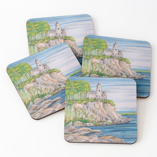 Item preview, Clifftop lighthouse water colour designed and sold by Izzy83.