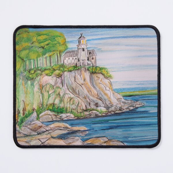 Item preview, Clifftop lighthouse water colour designed and sold by Izzy83.