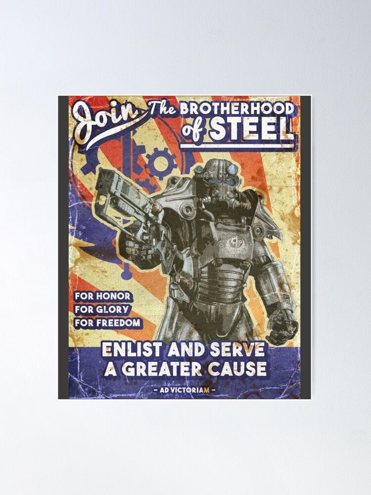 Fallout 3 Enclave Battle Power Armor Gaming  Poster for Sale by  ScriblrCrearTs