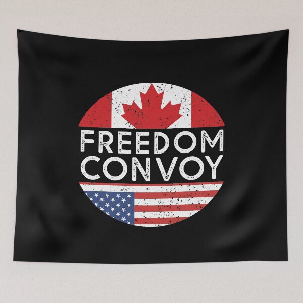 Item preview, Freedom Convoy 2022 In Support of Truckers Mandate Freedom designed and sold by happy gift art.
