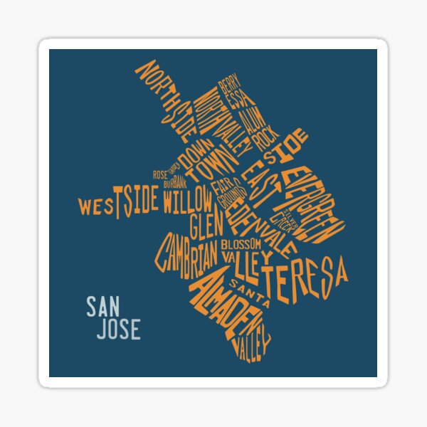 San Jose, CA Sticker