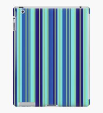 Navy Teal and olive stripes iPad Case/Skin