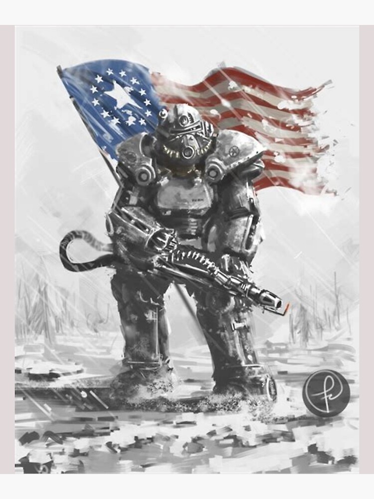 Fallout 3 Enclave Battle Power Armor Gaming  Poster for Sale by