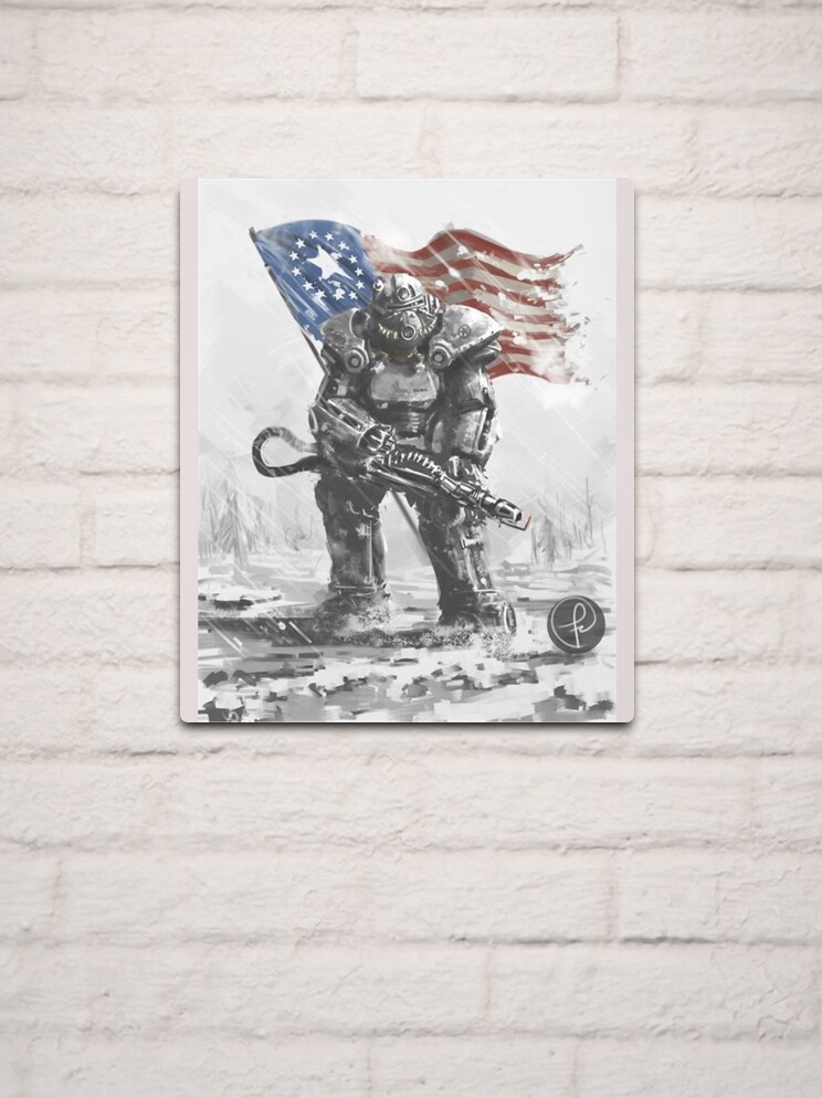 Fallout 3 Enclave Battle Power Armor Gaming  Poster for Sale by  ScriblrCrearTs