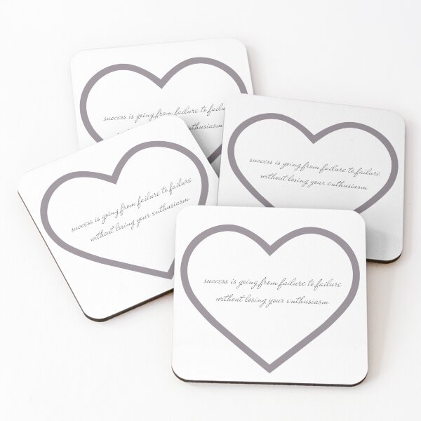 Item preview, Success is going from failure to failure without losing your enthusiasm  ,Heart designed and sold by AlA2 3MER.