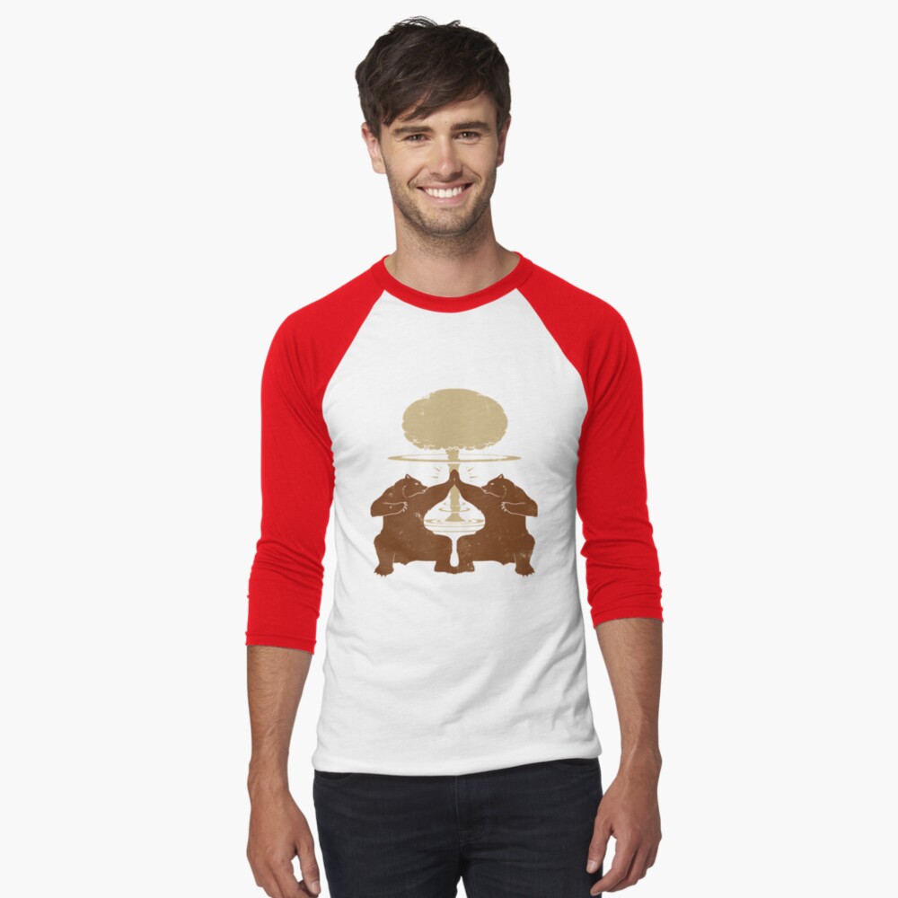 Vista previa del artículo con la obra «Camiseta ¾ estilo béisbol», diseñado y vendido por ScriblrCrearTs.