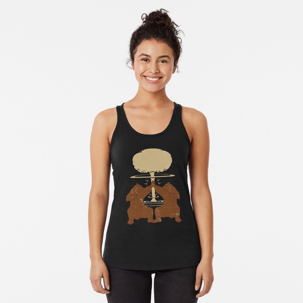 Vista previa del artículo con la obra «Camiseta con espalda nadadora», diseñado y vendido por ScriblrCrearTs.