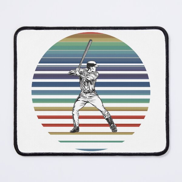 Item preview, Retro 80s Tropical Sun Vaporwave Summer Baseball Player designed and sold by IZiets.