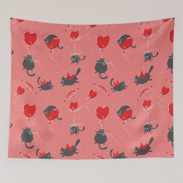 Item preview, Valentine's day cats designed and sold by space-kitten.