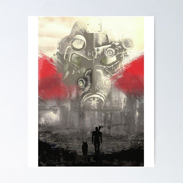 Fallout 3 Enclave Battle Power Armor Gaming  Poster for Sale by  ScriblrCrearTs