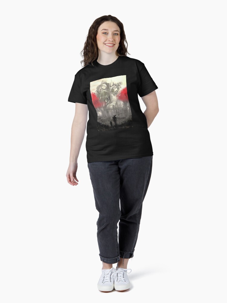 Imagen 4 de 7, Camiseta clásica con la obra Arte de videojuegos de servoarmadura de Fallout 4, diseñada y vendida por ScriblrCrearTs.