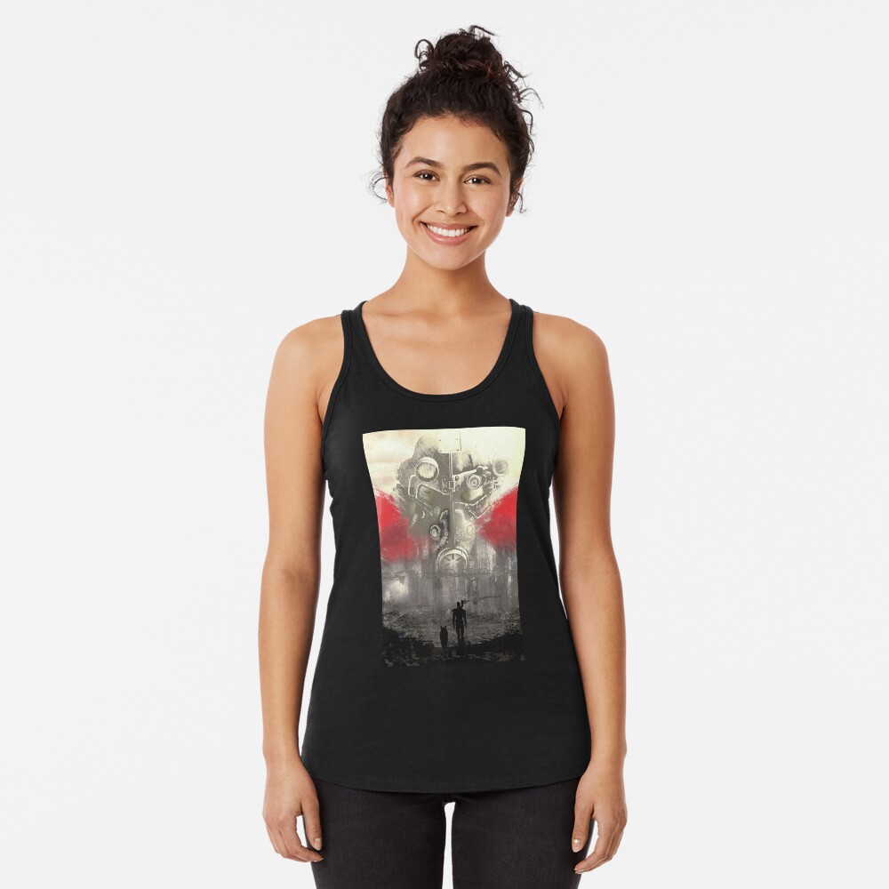 Vista previa del artículo con la obra «Camiseta con espalda nadadora», diseñado y vendido por ScriblrCrearTs.