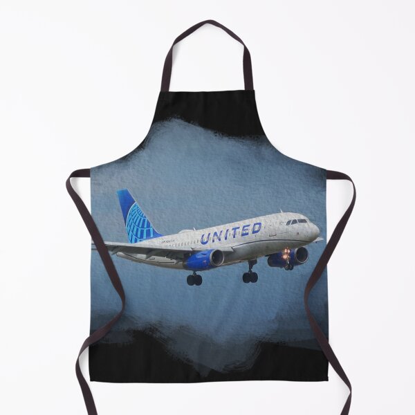 Item preview, watercolor airbus A319 black background designed and sold by FDbubble1986.