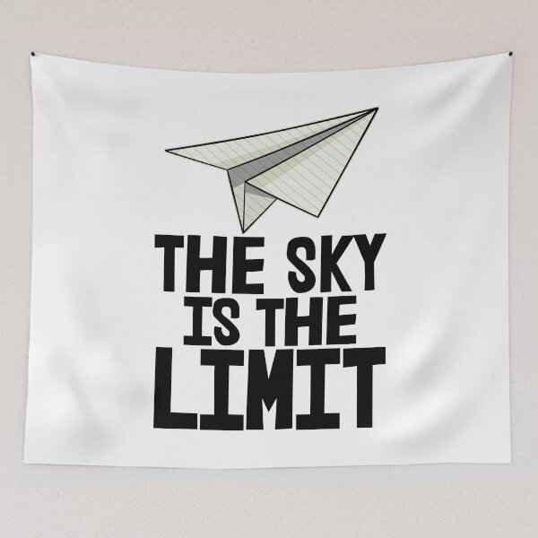 Item preview, The Sky Is The Limit Paper Plane designed and sold by Bendthetrend.