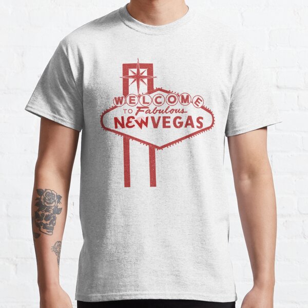 Welcome to New Vegas  Fallout New Vegas  Red Logo   Classic T-Shirt