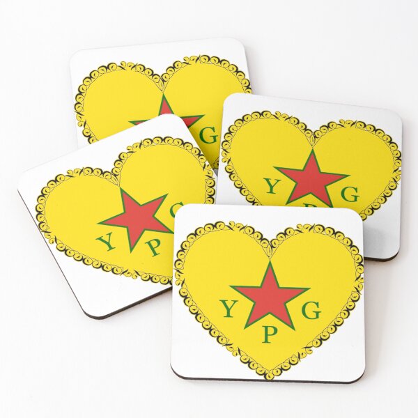 Item preview, YPG Flag Decorated Heart designed and sold by KurdishShops.