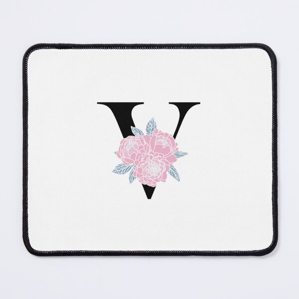 Item preview, Floral monogram V Peony bouquet letter V Wedding initials Capital letter V designed and sold by KateBilous.