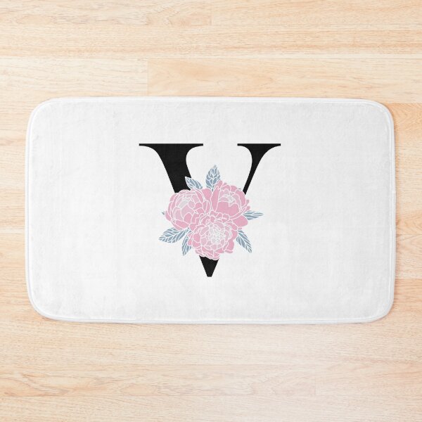 Item preview, Floral monogram V Peony bouquet letter V Wedding initials Capital letter V designed and sold by KateBilous.