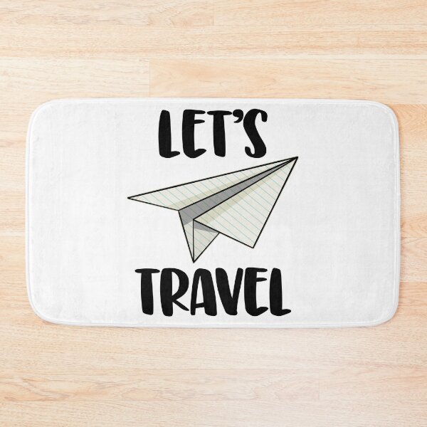 Item preview, Let's Travel Paper Plane designed and sold by Bendthetrend.