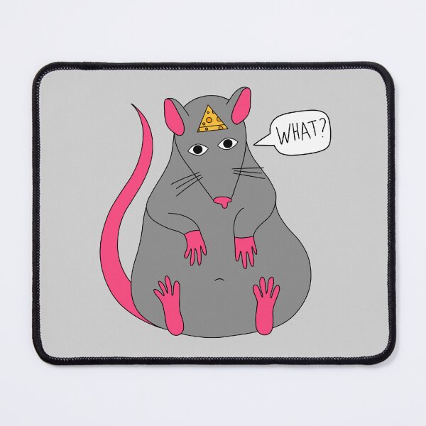 Item preview, Weird rat with a cheese hole in its head designed and sold by Annaillustrator.