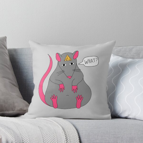 Item preview, Weird rat with a cheese hole in its head designed and sold by Annaillustrator.