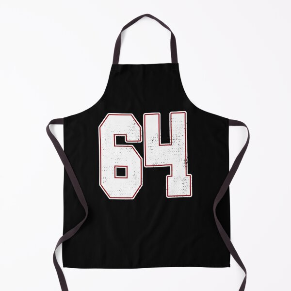 Item preview, 64 Outline Number 64 Fan Varsity Sports Team Blue Jersey T-Shirt designed and sold by viselxmce.
