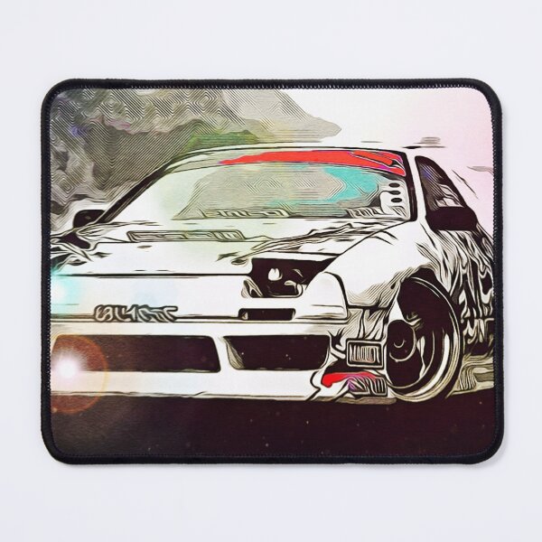 Item preview, Illustration of a White Japanese Sports Car Burnout designed and sold by RyanCaudell.