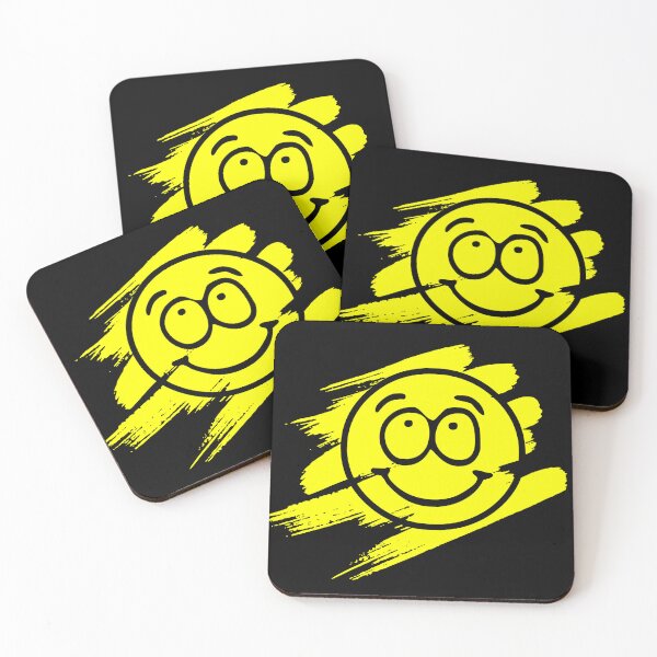 Item preview, Smiley Face Yellow Paint Brush Stroke Emoji Style Happy Design designed and sold by Moonrock Design.