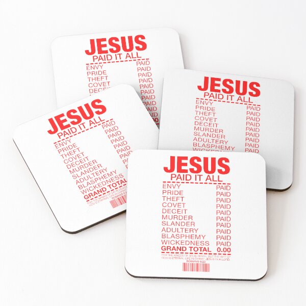 Item preview, Jesus Paid It All designed and sold by plushism.