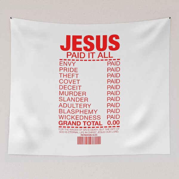 Item preview, Jesus Paid It All designed and sold by plushism.