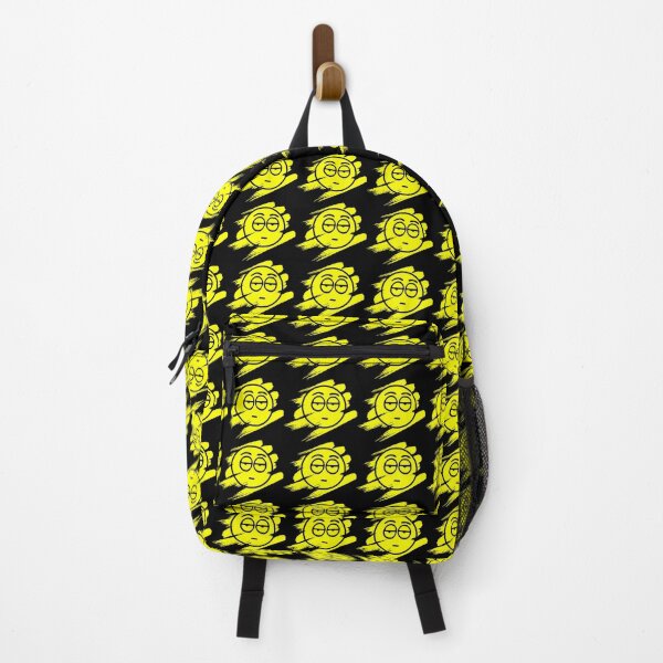 Item preview, Not Bothered Yellow Paint Stroke Smiley Face Bright Design designed and sold by Moonrock Design.