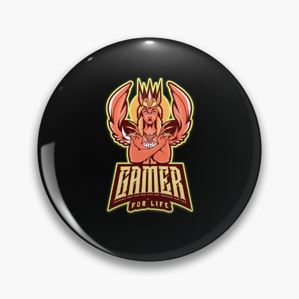 Item preview, Gamer for Life with Winged Female Warrior designed and sold by PRIVARSHU.